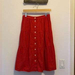 Madewell midi skirt